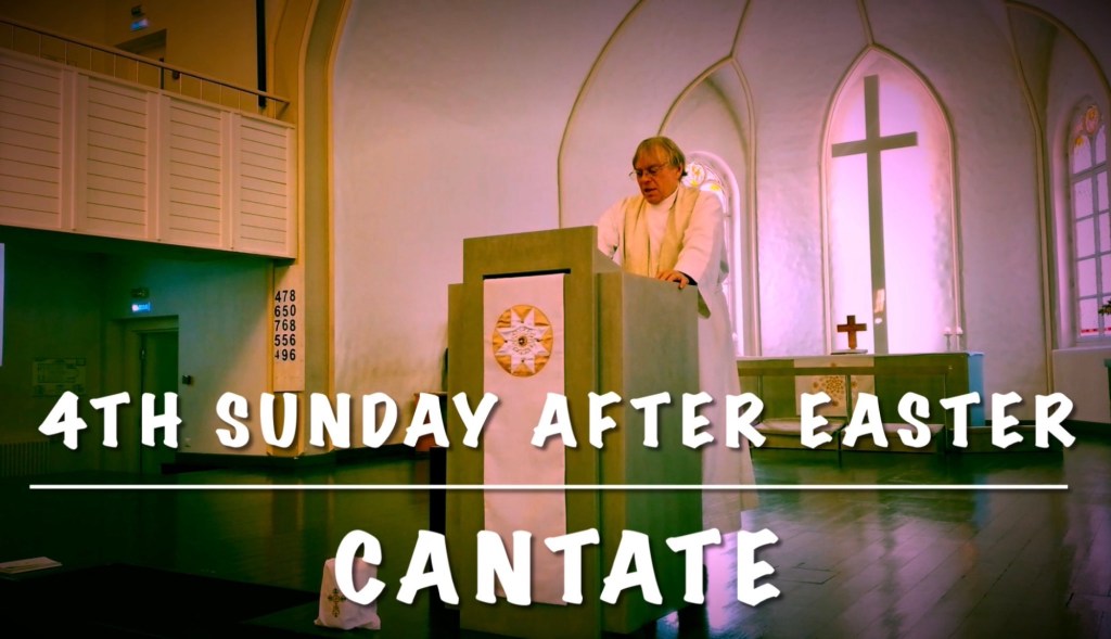 4th Sunday after Easter ✝️.              Cantate (03.05.26).                   Sermon 🕊️.  📖 John 16:5 ” But now I go away to Him who sent Me, and none of you asks Me, ‘Where are You going?’ 6 “But because I have said these things to you, sorrow has filled your heart. 7 “Nevertheless I tell you the truth. It is to your advantage that I go away; for if I do not go away, the Helper will not come to you; but if I depart, I will send Him to you. 8 “And when He has come, He will convict the world of sin, and of righteousness, and of judgment: 9 “of sin, because they do not believe in Me; 10 “of righteousness, because I go to My Father and you see Me no more; 11 “of judgment, because the ruler of this world is judged. 12 “I still have many things to say to you, but you cannot bear them now. 13 “However, when He, the Spirit of truth, has come, He will guide you into all truth; for He will not speak on His own authority, but whatever He hears He will speak; and He will tell you things to come. 14 “He will glorify Me, for He will take of what is Mine and declare it to you. 15 “All things that the Father has are Mine. Therefore I said that He will take of Mine and declare it to&nbsp;you.🙏